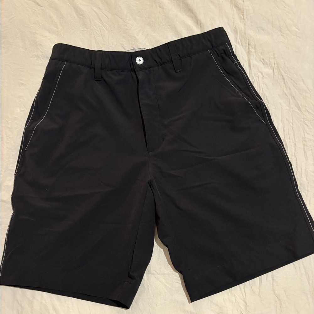 Men's Black Golf Shorts